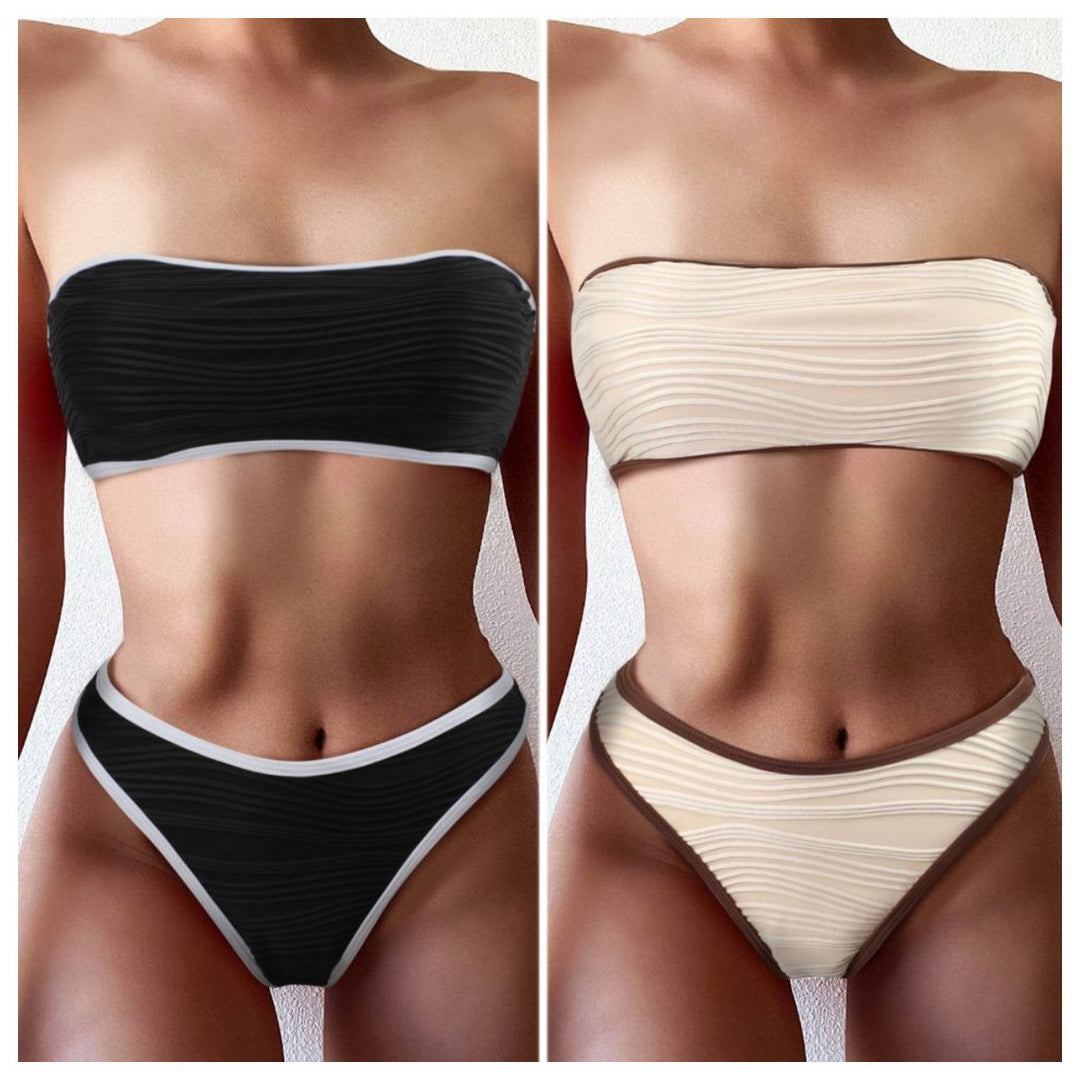 Damen Bandeau Bikini mit bequemer Passform R&B