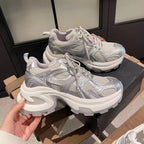 Damen Sportliche Sneakers mit atmungsaktivem Mesh-Obermaterial und dämpfender Sohle R&B
