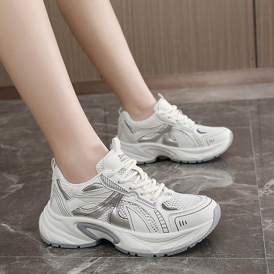Damen Hochwertige Sport Schnürschuhe mit Atmungsaktivem Mesh und Dämpfungssystem R&B