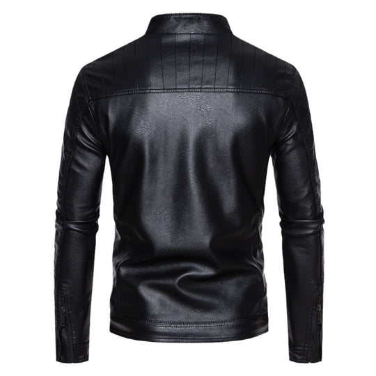 Herren jacke mit modernem Stehkragen und stylischem Steppmuster R&B