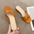 Damen Trendige Slingback Sandalen mit elegantem Kreuzriemen EB