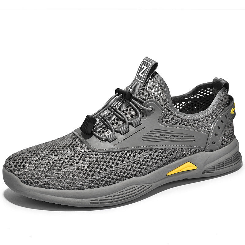 Herren Atmungsaktive Lauf- und Freizeitschuhe mit elastischem Schnürsystem R&B