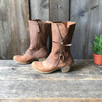 Damen Stiefel mit modischen Reißverschluss-Details und komfortablem Blockabsatz R&B