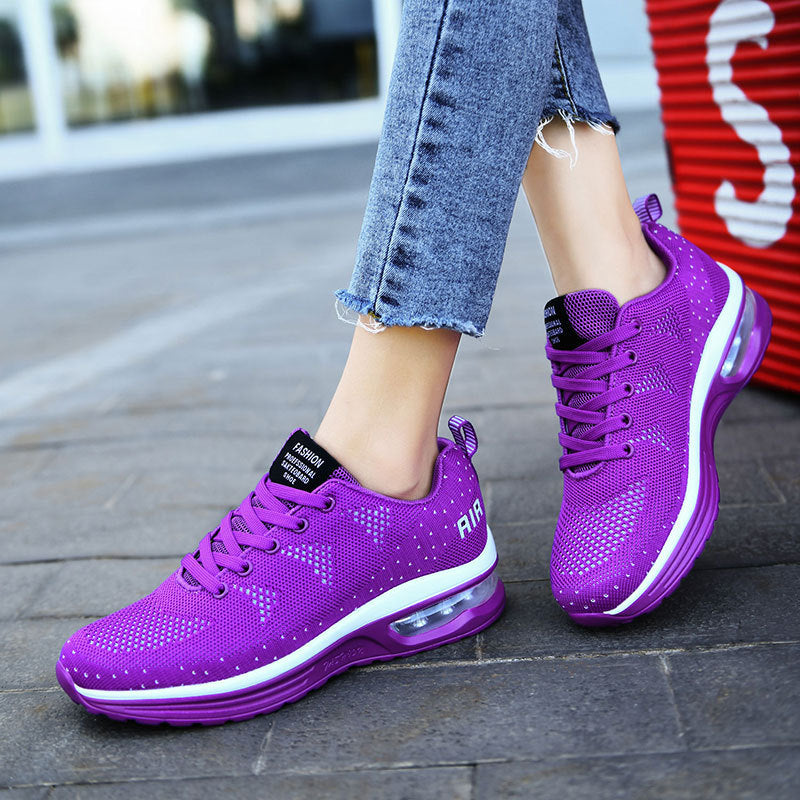 Damen Sportliche Dämpfung Sneakers mit atmungsaktivem Obermaterial und innovativem Design