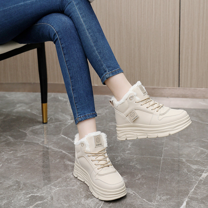 Damen Chunky Winter Sneakers mit kuscheligem Innenfutter und rutschfester Sohle R&B