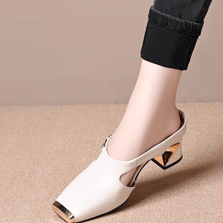 Damen Modische Clogs mit elegantem Glanz-Detail und bequemer Laufsohle R&B