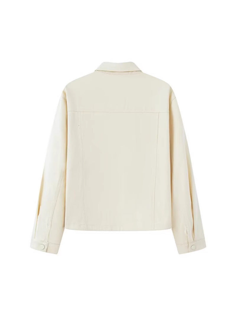 Damen modische Utility-Jacke mit großen Taschen und trendigem Schnitt R&B