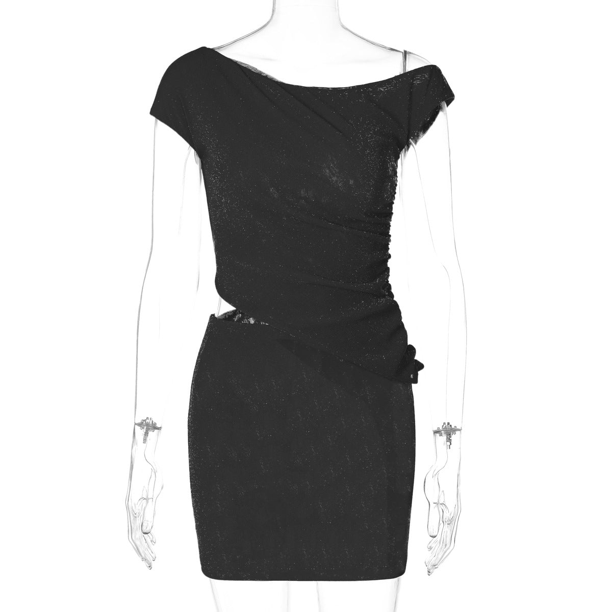 Damen Figurumspielendes Cocktailkleid mit raffiniertem Raffungselement R&B