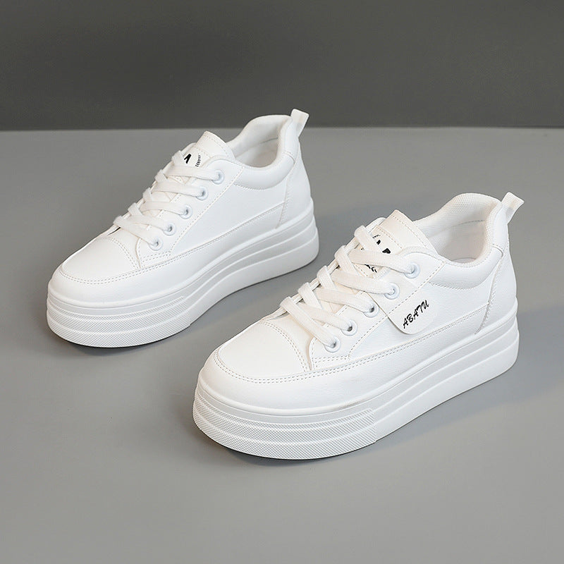 Damen modische Plateau Sneakers mit atmungsaktivem Obermaterial und sportlicher Sohle R&B