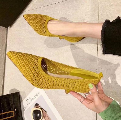 Damen elegante Spitzen-Pumps mit perforiertem Obermaterial R&B