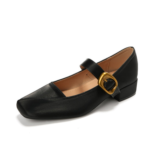 Damen Ballerinas mit elegantem Schnallenverschluss R&B
