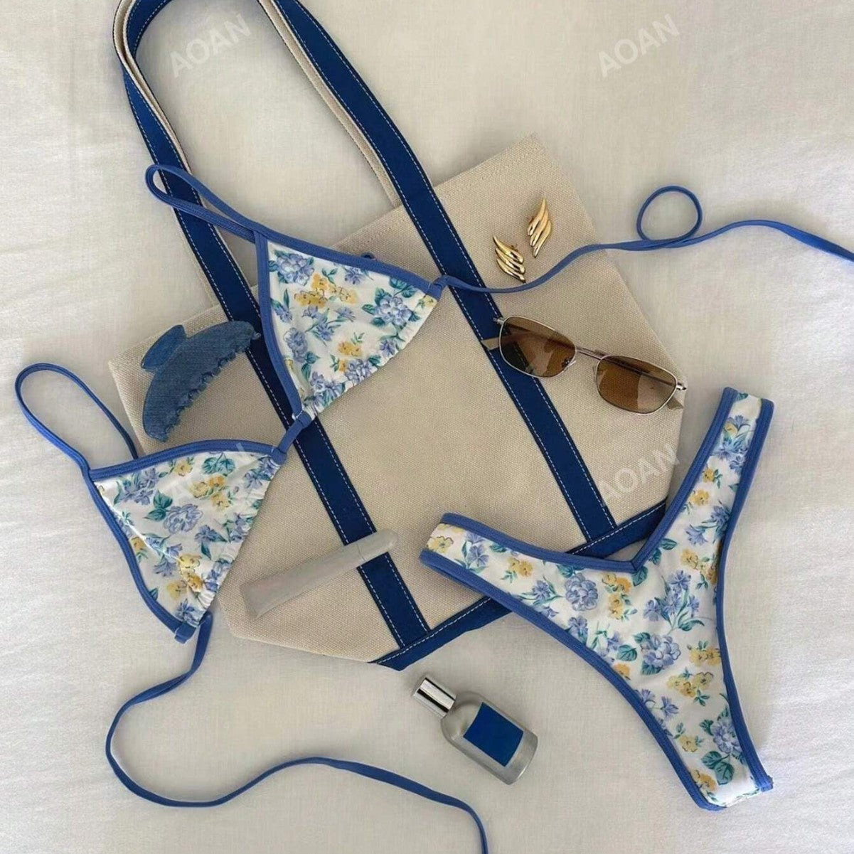 Damen Bikiniset mit floralem Design R&B