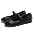 Damen Ballerinas mit elegantem Riemen und modischem Karomuster R&B