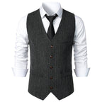 Herren elegante Steppweste mit modernem Schnitt und feinen Details
