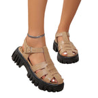 Damen Freizeit-Sandalen mit strukturiertem Obermaterial und rutschfester Sohle R&B