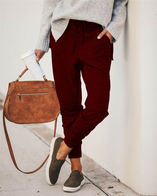 R&B | Sweatpants Relaxed Passform Baumwollmischung Elastischer Bund Taschen