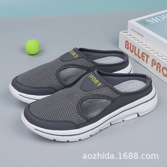 Damen nan atmungsaktive Netzgewebe-Slipper mit ergonomischem Komfortfußbett R&B