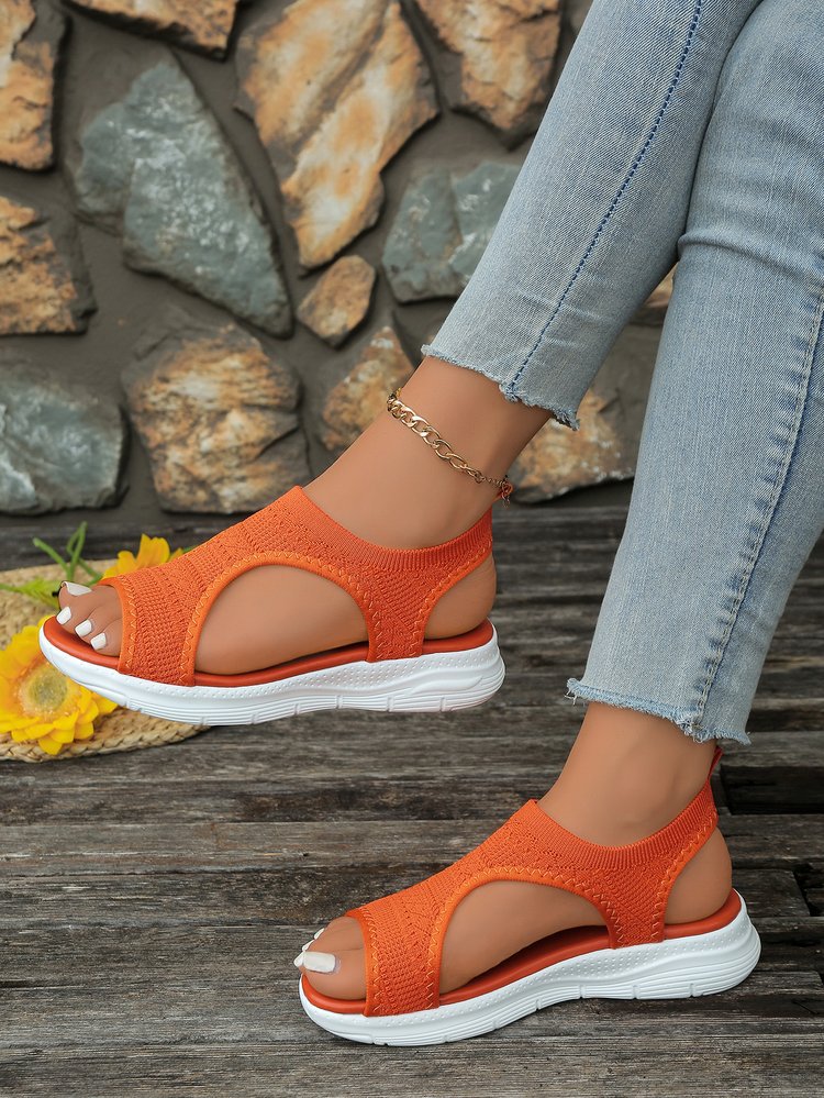 Damen Atmungsaktive Sport-Sandalen mit elastischem Obermaterial und rutschfester Sohle R&B