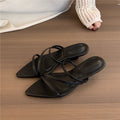 Damen elegante Slingback Sandalen mit feinen Riemchen R&B