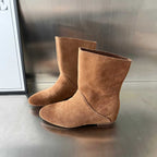Damen stilvolle Ankle Boots aus hochwertigen Veloursleder R&B