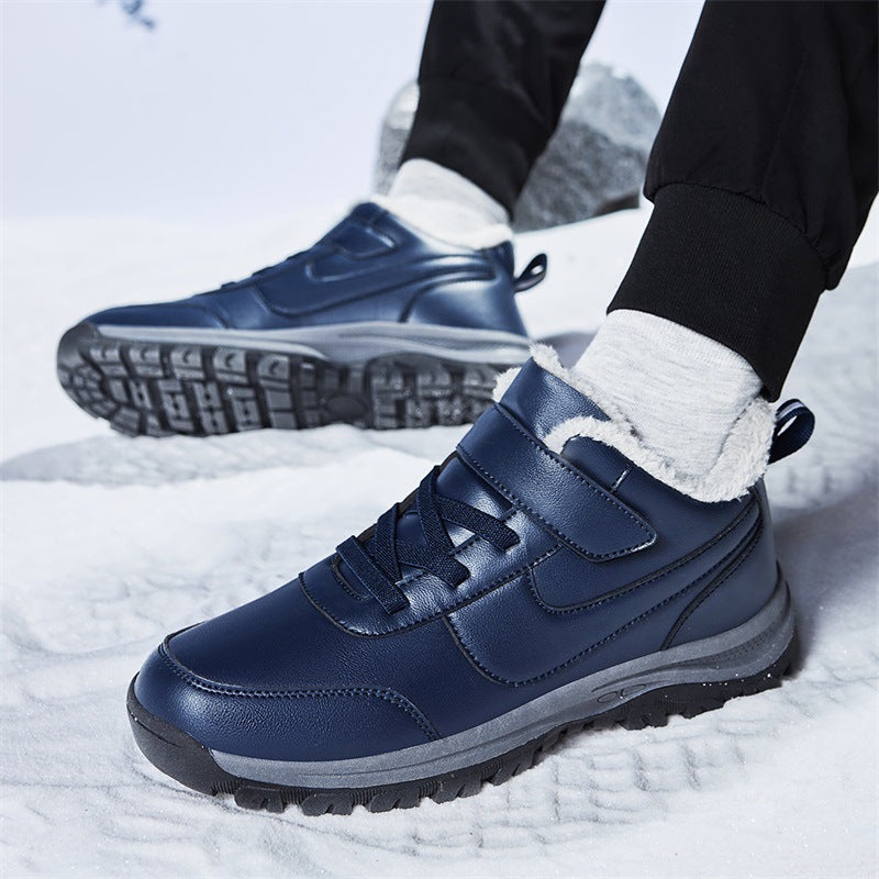 Damen Warmgefütterte Winterstiefel mit rutschfester Sohle und verstellbarem Klettverschluss R&B