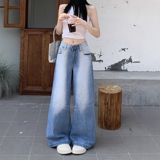 Damen Weite Jeanshose R&B