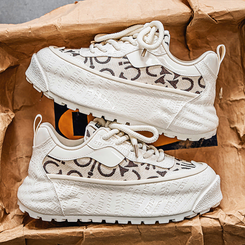 Damen Chunky Sneakers mit stilvollem Muster und hochwertiger Dämpfung R&B