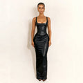 Damen Maxikleid mit tailliertem Schnitt und elegantem Korsett-Design R&B