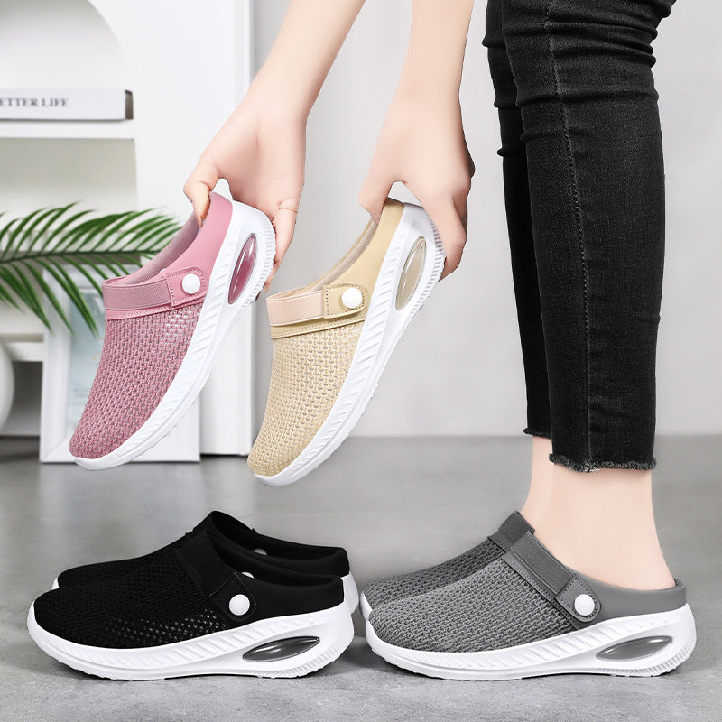 Damen Leichte Clogs mit Atmungsaktivem Obermaterial und Flexiblem Fußbett R&B