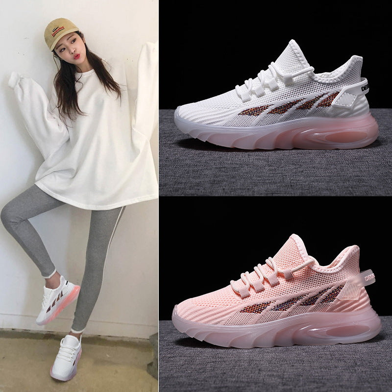 Damen Sportliche Freizeit Sneakers mit atmungsaktiver Mesh-Oberfläche und dämpfender Sohle R&B