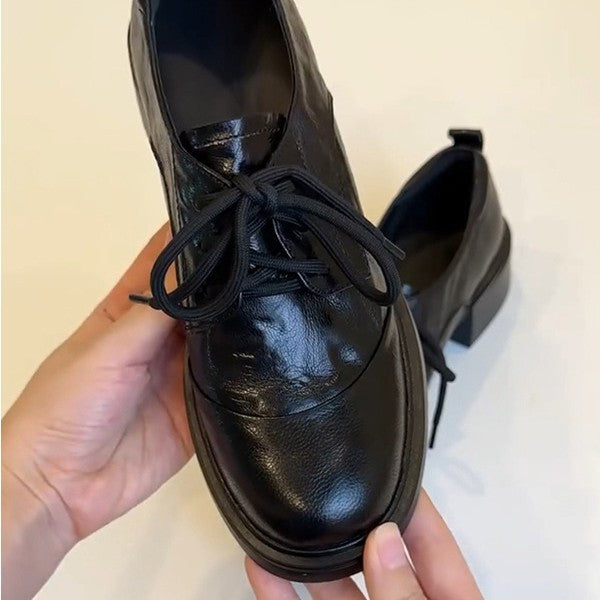 Damen Klassische Schnürschuhe mit komfortablem Blockabsatz R&B