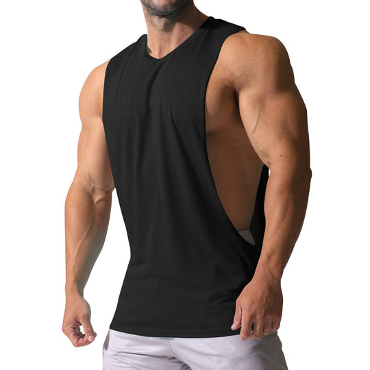 Herren Ärmelloses Sportshirt mit tiefem Rückenausschnitt und atmungsaktivem Material R&B