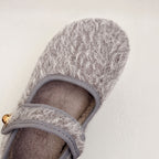 Damen Hausschuhe mit weichem Futter und verstellbarem Riemen