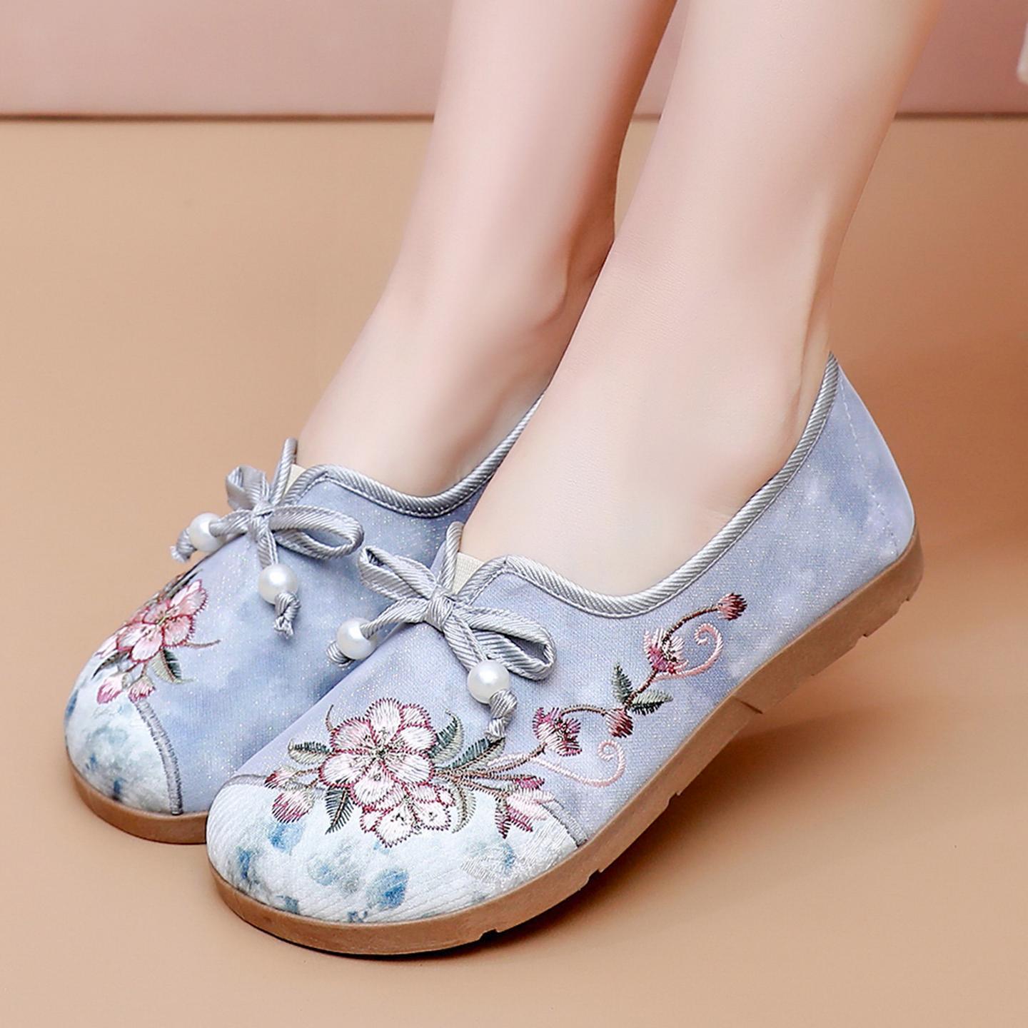 Damen Blumenausgestattete Ballerinas R&B