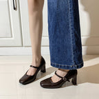 Damen Pumps mit elegantem Absatz und Riemen R&B