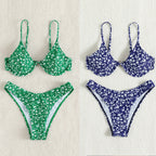 Damen Triangel-Bikini mit floralem Design und komfortabler Passform