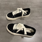 Damen lässige Sneaker mit dicker Sohle und robustem Obermaterial R&B