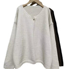 Damen Oversized Strickjacke mit sanften Texturen und offenen Fronten R&B
