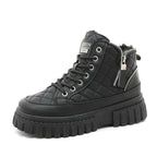Damen Modische Winterstiefel mit gepolstertem Innenfutter und robustem Sohlenprofil R&B
