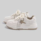 Damen Modische Chunky Sneakers mit dekorativen Sternenapplikationen R&B