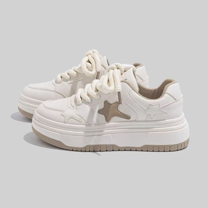 Damen Modische Chunky Sneakers mit dekorativen Sternenapplikationen R&B