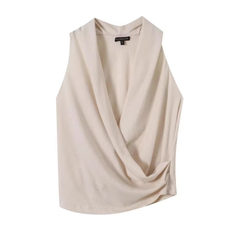 Damen Wickeloberteil mit elegantem, fließendem Stoff R&B