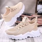 Damen Sportliche Mesh-Laufschuhe mit flexibler Sohle R&B