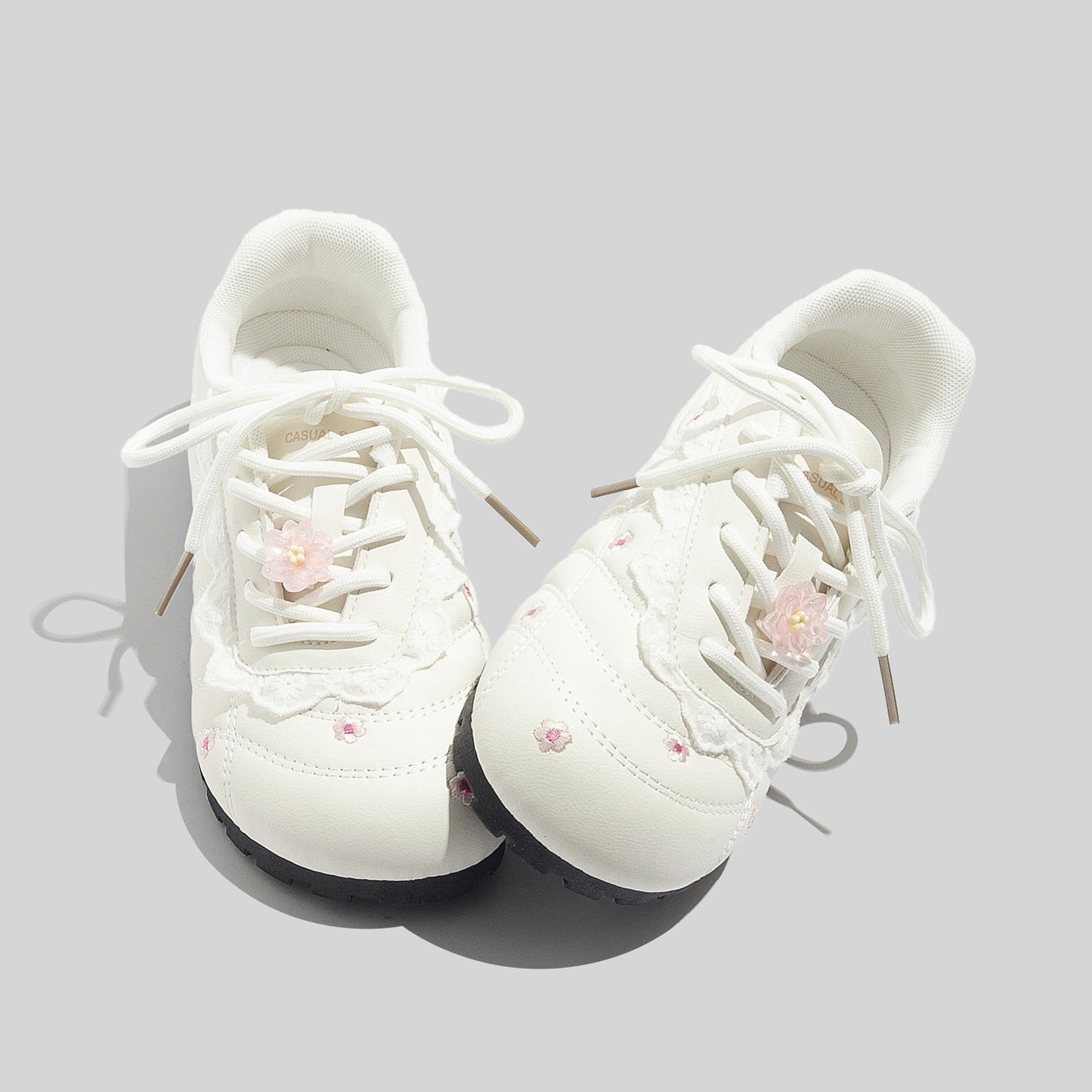 Damen Sneakers mit floralem Design und komfortabler Sohle