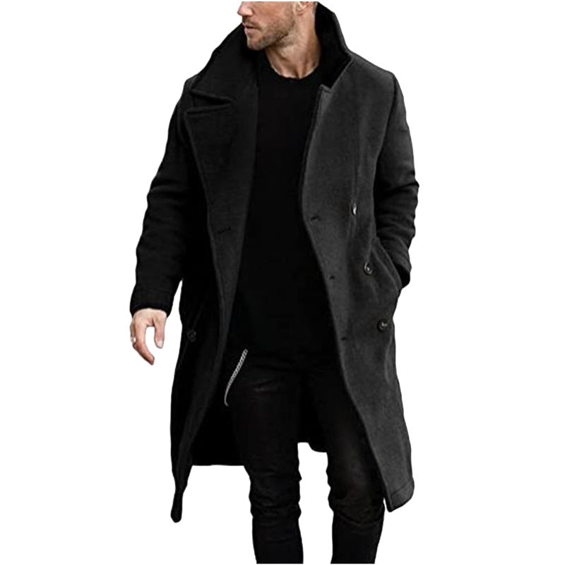 Herren klassischer Wollmantel