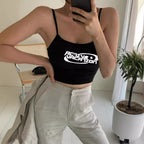 Damen Crop-Top mit trendigem Schriftzug R&B