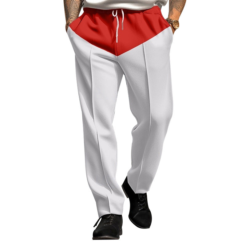 Herren Sportliche Jogginghose mit kontrastrierendem Bund und praktischen Taschen R&B