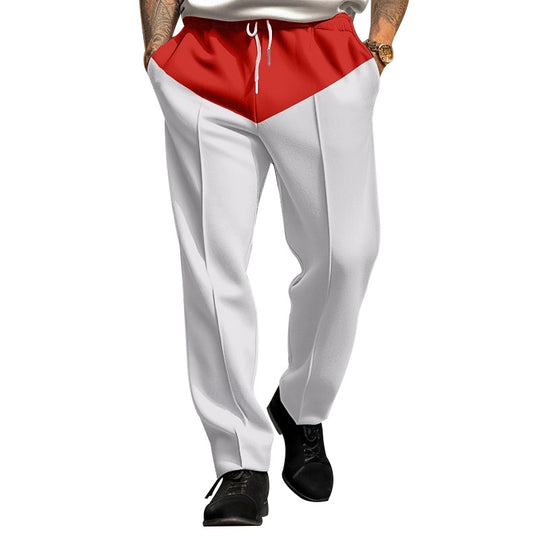 Herren Sportliche Jogginghose mit kontrastrierendem Bund und praktischen Taschen R&B