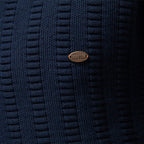 Herren Pullover mit strukturiertem Design und halbem Reißverschluss