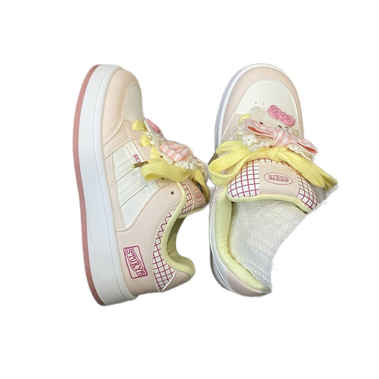 Damen Modische Sneakers mit verspieltem Tiermotiv und bunten Applikationen R&B